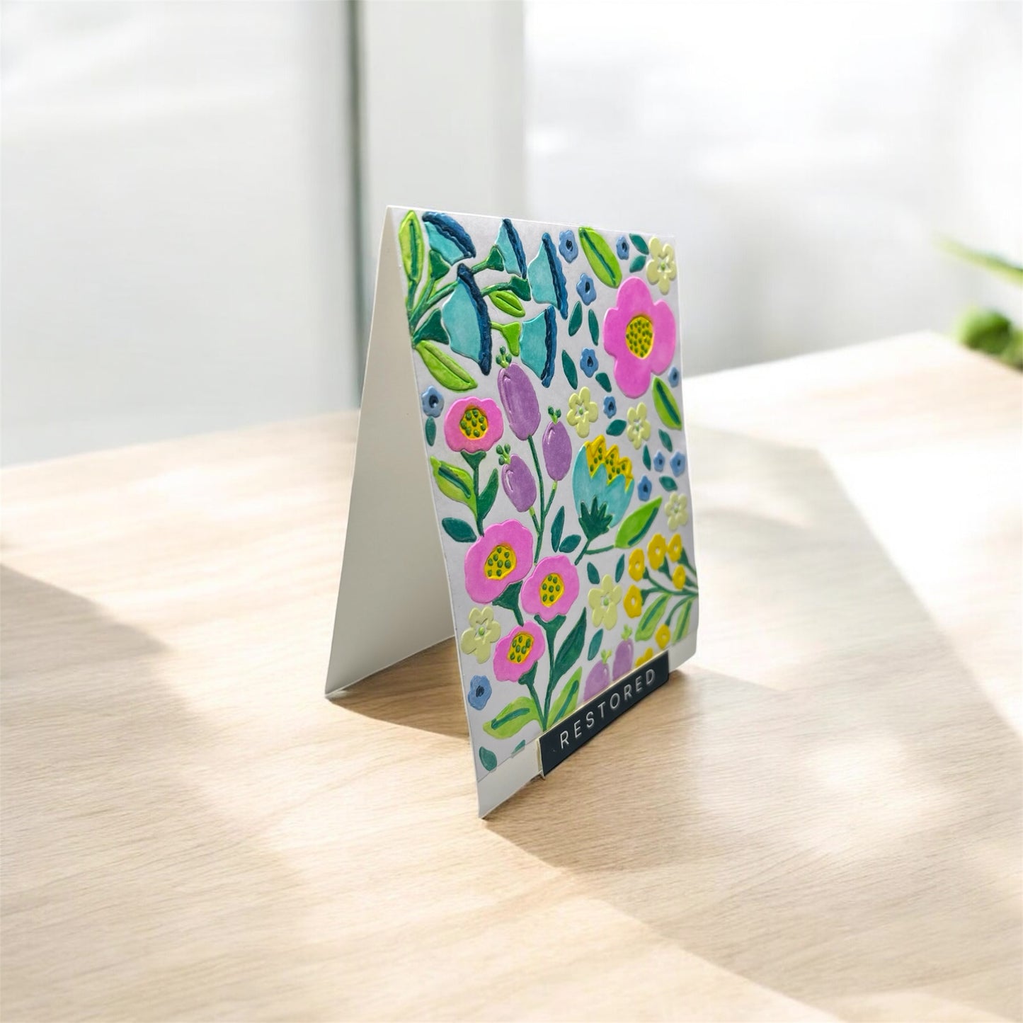 Restored Floral Card