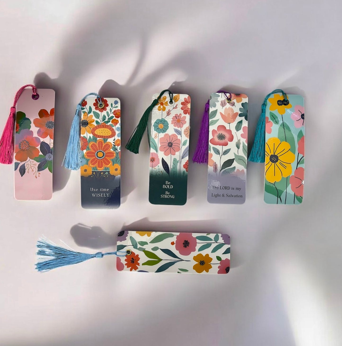 Floral Scripture Bookmarks