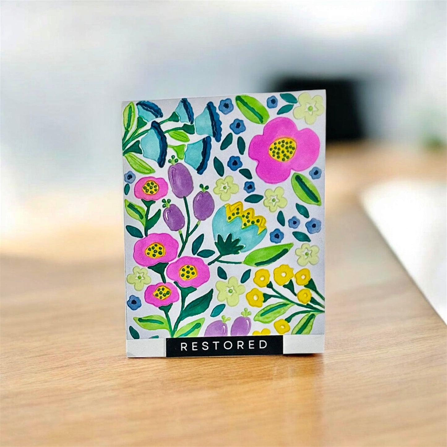 Restored Floral Card