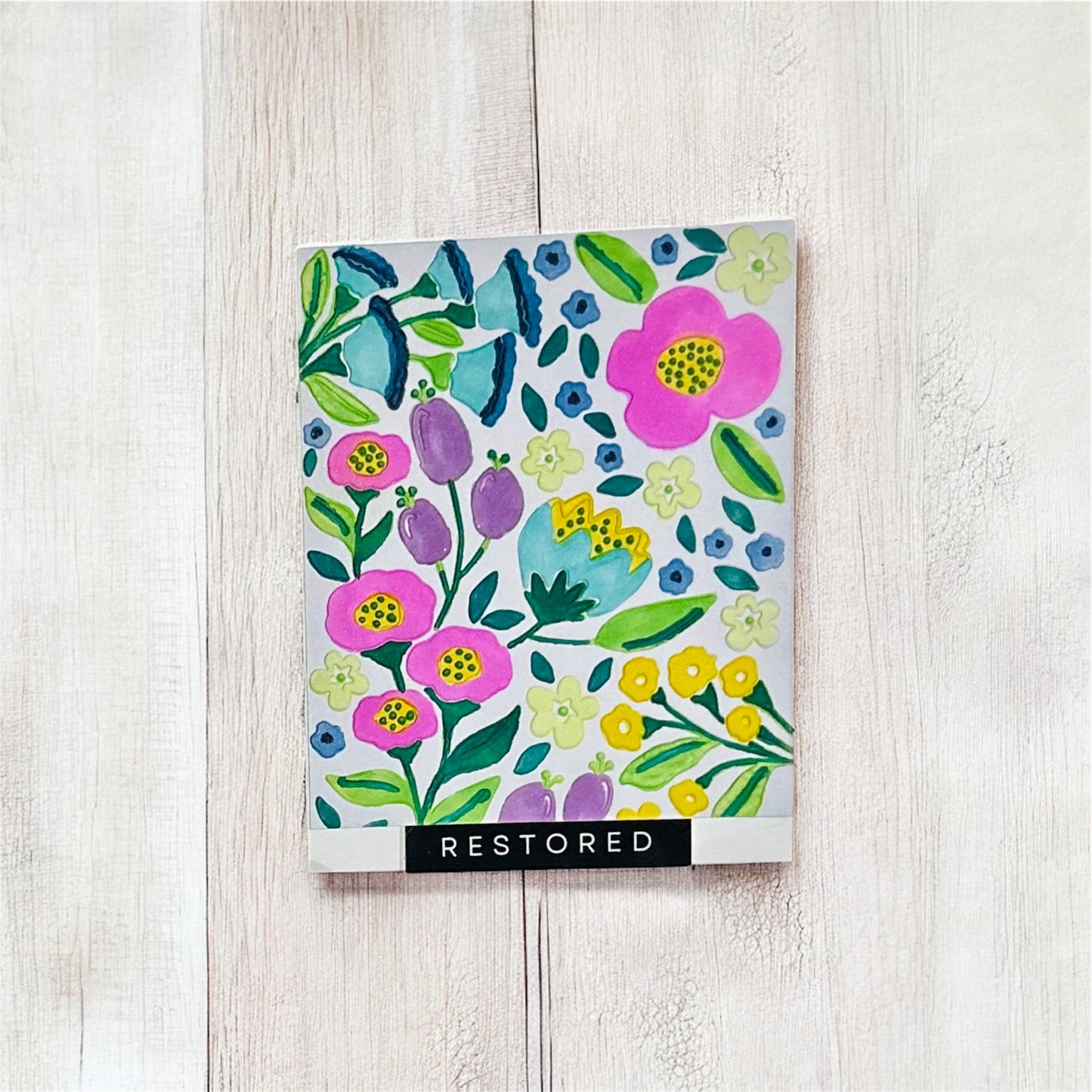 Restored Floral Card