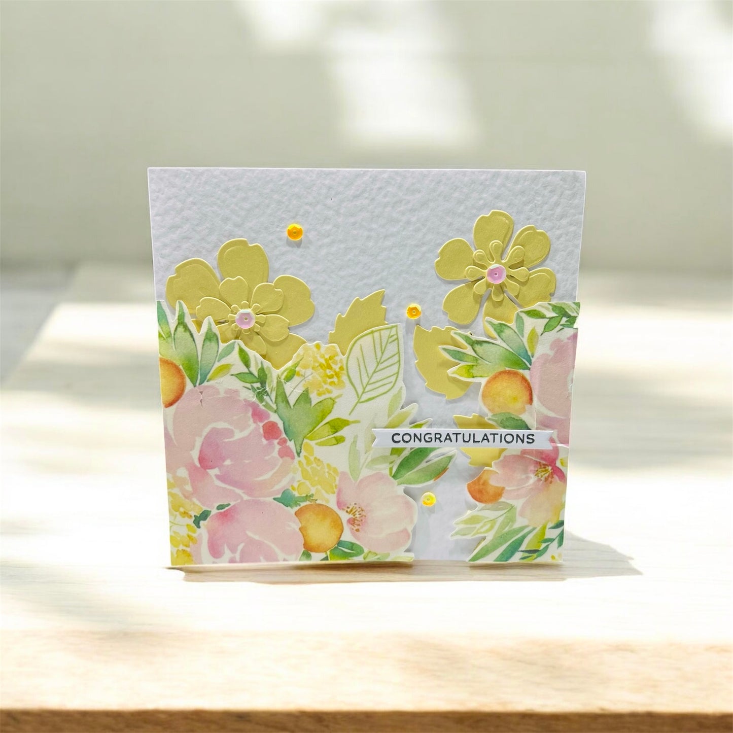 Bright Floral Congratulations Card