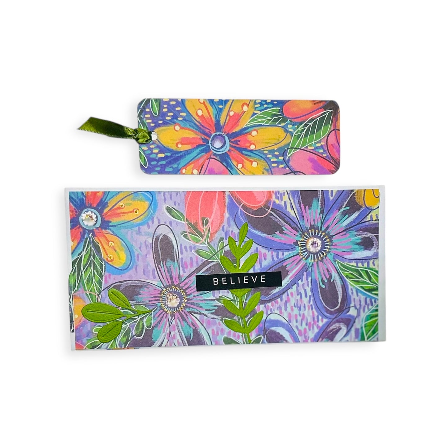 Believe Gem Card & Bookmark Set