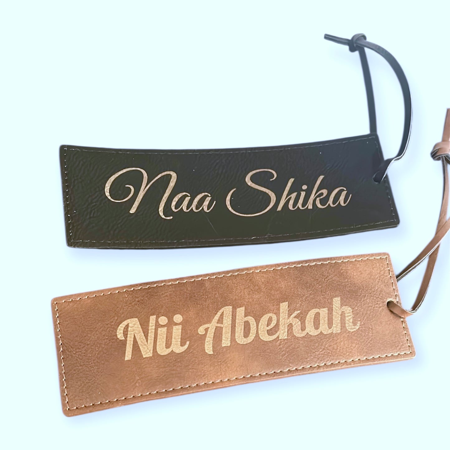 Leather Personalised Bookmarks